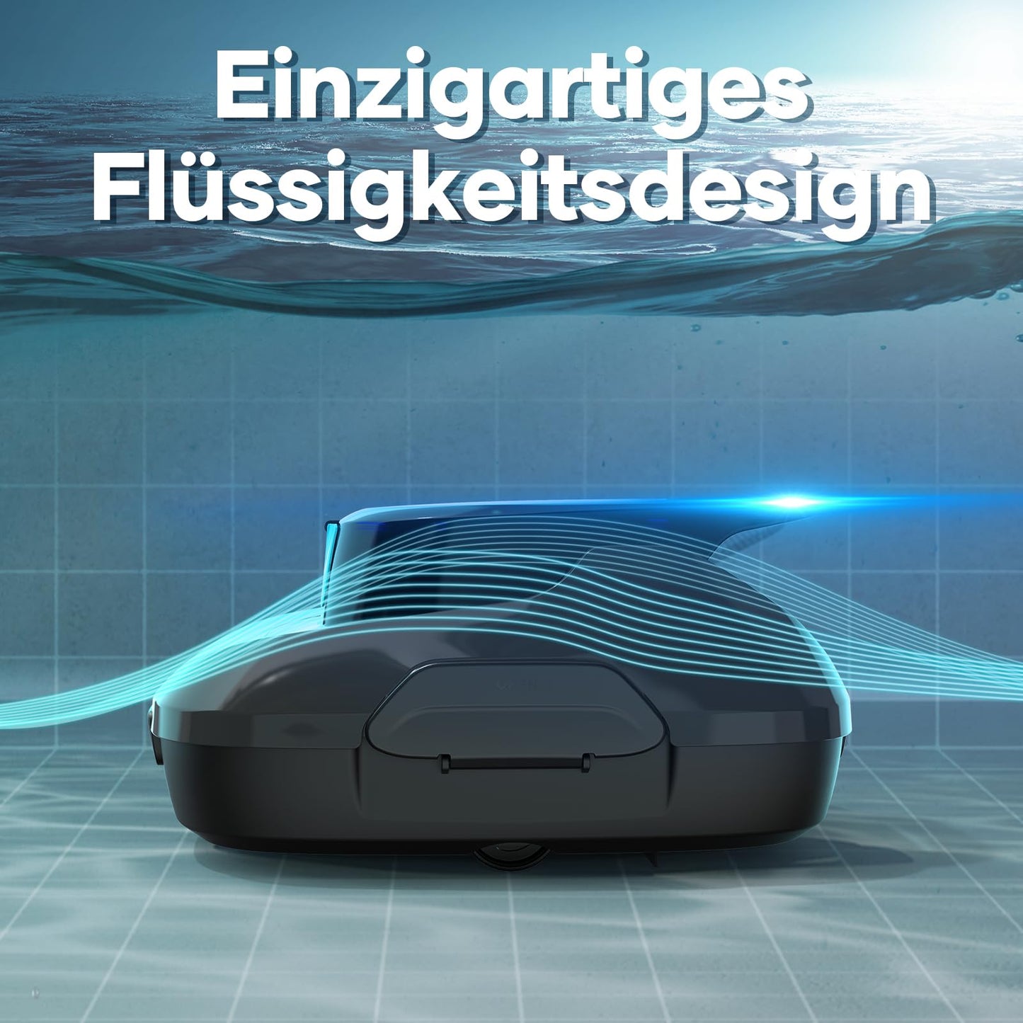 AIPER Poolroboter, Kabelloser Poolsauger Akku, 90 Minuten Reinigungszeit, Automatische Reinigung mit Selbsteinparkfunktion, Kompakter