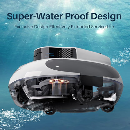 POOLPURE Poolroboter, 5000mah-Akku, 120min Leistungsstarke Reinigung, Kabelloser Poolsauger Akku, Automatisches Parken, LED-Anzeigen IPX8 Wasserdicht